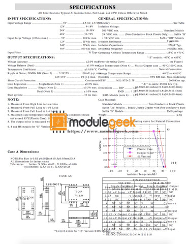 1Pcs Power Supply Module Cincon Ec3A21 New 100% Best Price And Quality Assurance Module