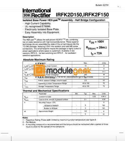 1Pcs Power Supply Module Ir Irfk2D450 New 100% Best Price And Quality Assurance Module