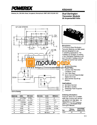 1Pcs Power Supply Module Prx Kd224503 New 100% Best Price And Quality Assurance Module