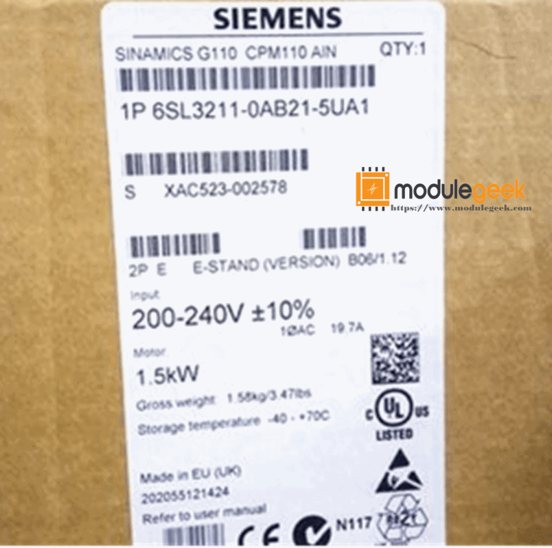 1PCS SIEMENS 6SL3211-0AB21-5UA1 POWER SUPPLY MODULE NEW 100% Best price and quality assurance