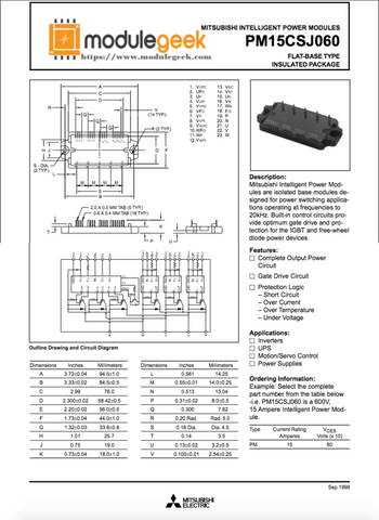 1PCS MITSUBISHI PM15CSJ060 POWER SUPPLY MODULE NEW 100% Best price and quality assurance